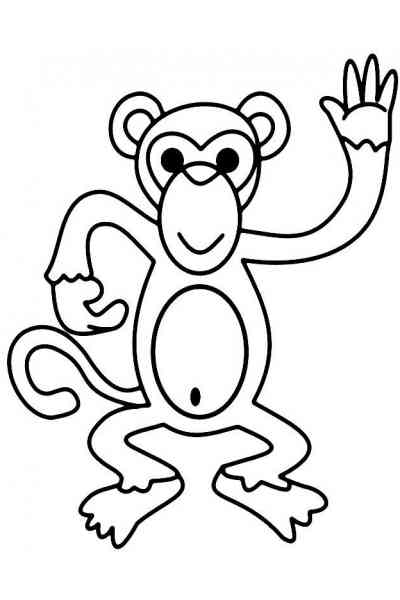 Раскраски обезьянки. Раскраска обезьяна для детей скачать