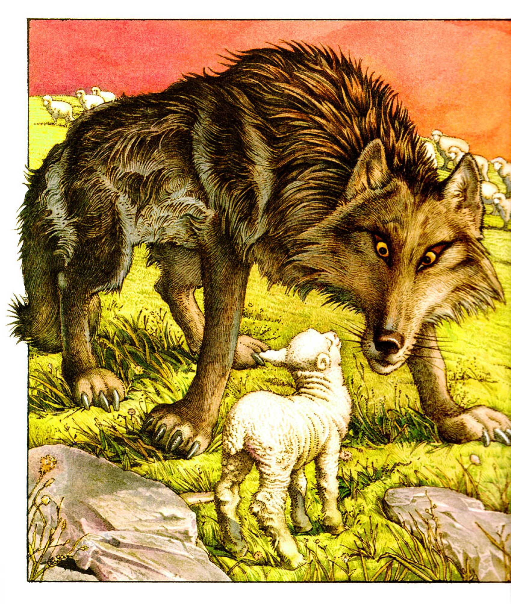 Басня Крылова волк и ягненок