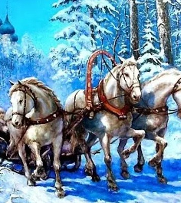 Тройка (Три белых коня) из фильма «Чародеи», Песня