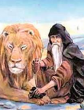 Человек и лев, Басня