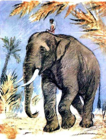 Царь и слоны, Рассказ