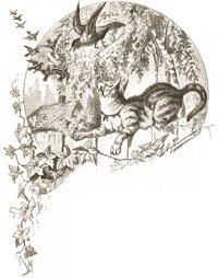 Сказочка про Воронушку - чёрную головушку и желтую птичку Канарейку (Сказка Мамина-Сибиряка), картинка