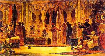 Послы византийского царя Константина VII Багрянородного на приеме у халифа Абдаррахмана III.
