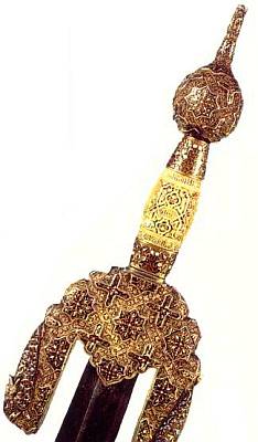 Резной эфес меча Боабдила, последнего эмира Гранады.