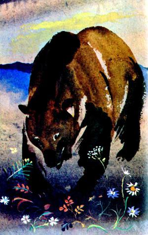 Сказка Медведь и бурундук, Эвенкийская сказка