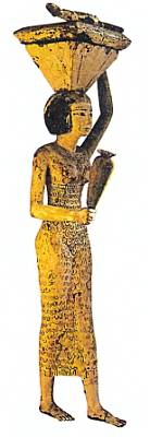 Статуэтка служанки, найденная в одной из гробниц.