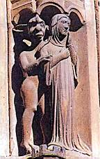 Скульптурные группы Знатная дама и Дьявол