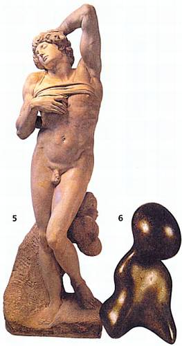 5. Микеланджело. Пленник, или Умирающий раб, мрамор, 1513–1516.